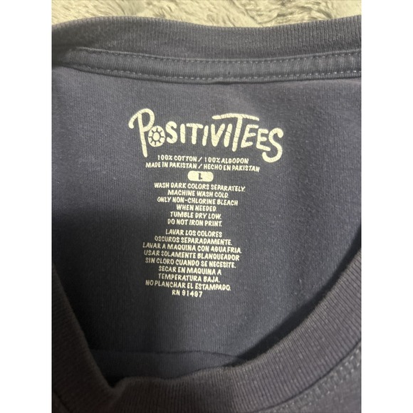 Positivitees T Shirt Chores Men’s Large - Picture 3 of 3